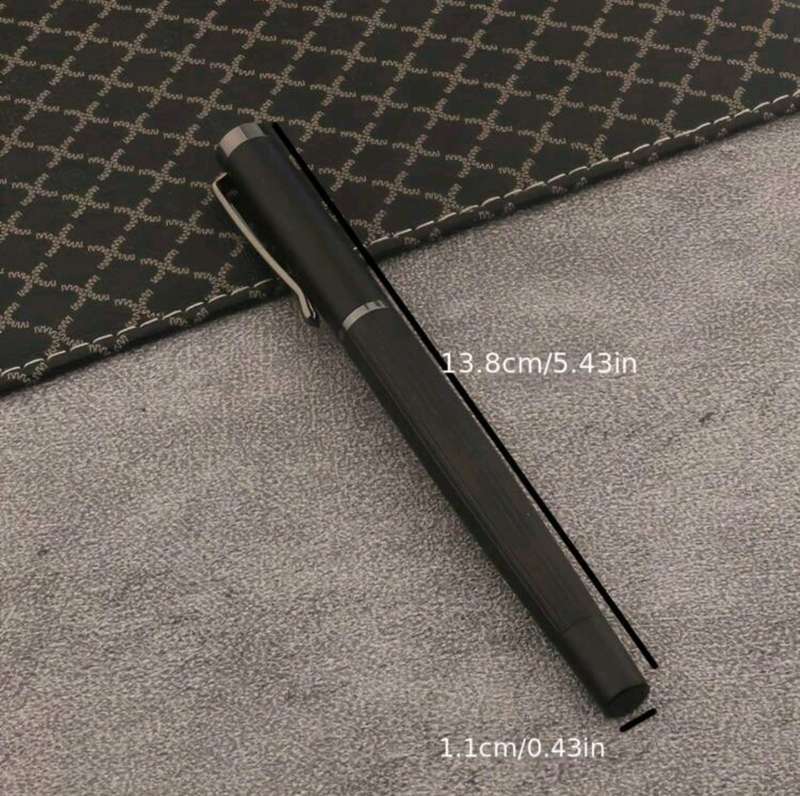 Classic Matte Black Metal Fountain Pen