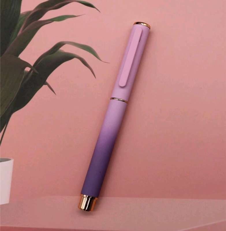 Gradient Pink Steel Body Fountain Pen