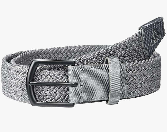 ***GOLF*** Adidas Braided Stretch Golf Belt (Grey) 130cm