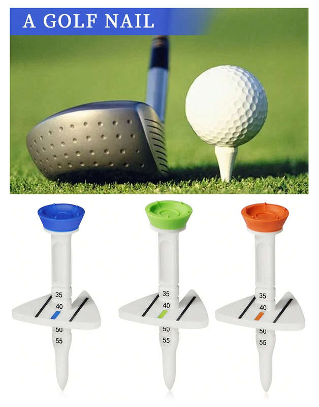 Adjustable Double Layer Golf Tee & Ball Marker (Orange)