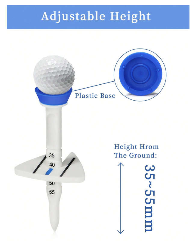 Adjustable Double Layer Golf Tee & Ball Marker (Orange)
