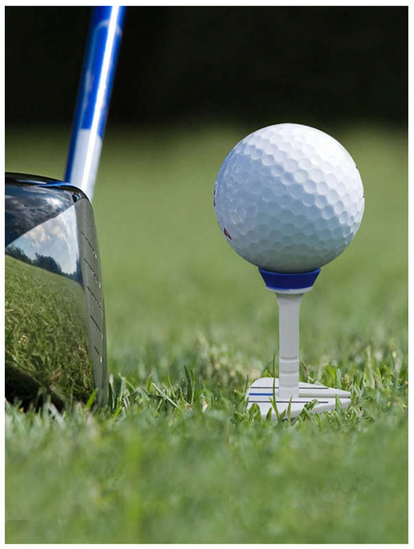 Adjustable Double Layer Golf Tee & Ball Marker (Orange)