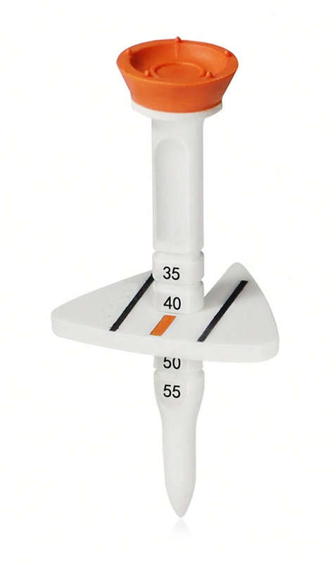 Adjustable Double Layer Golf Tee & Ball Marker (Orange)