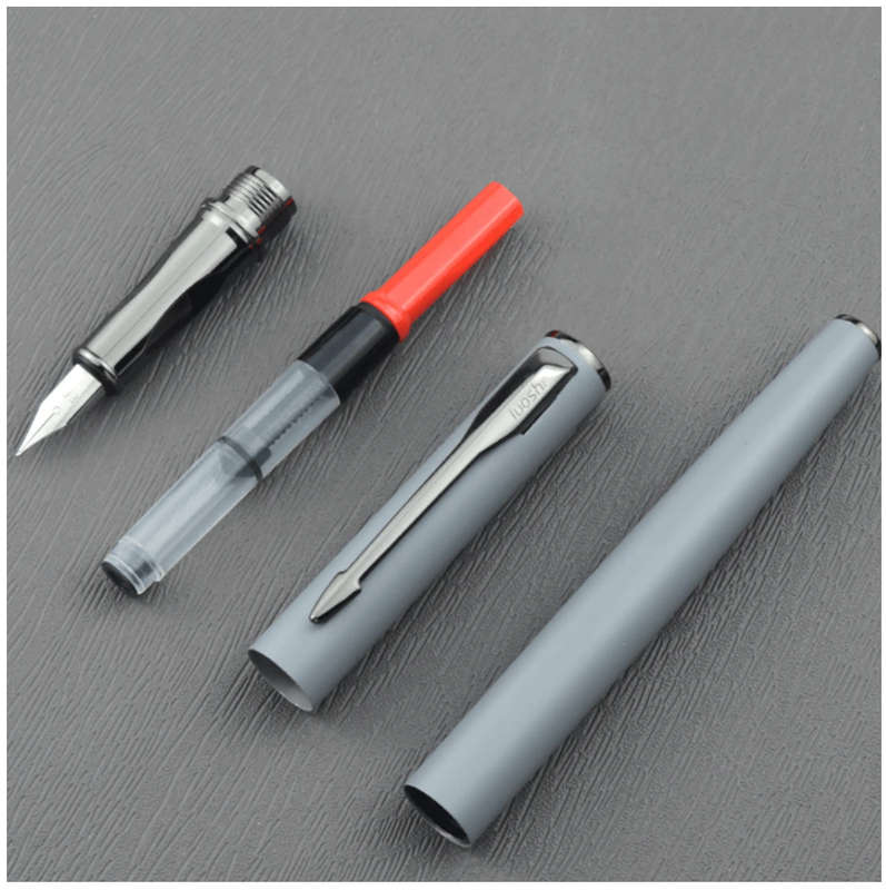 Gradient Stylish Stainless Steel Metal Fountain Pen (Dreamy Pink) with Tungsten Nib