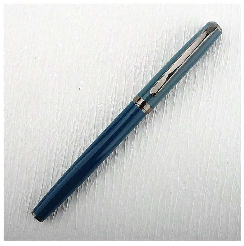 Classic Metal Fountain Pen with 0.38mm Nib (Blue)