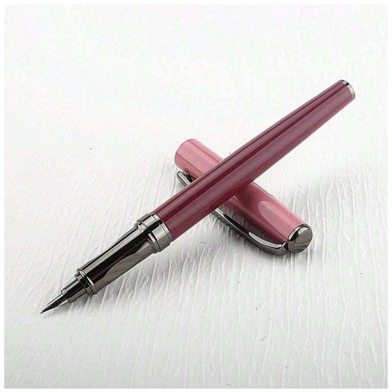 Classic Metal Fountain Pen with 0.38mm Nib (Blue)
