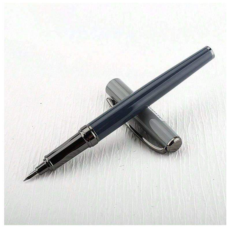 Classic Metal Fountain Pen with 0.38mm Nib (Blue)