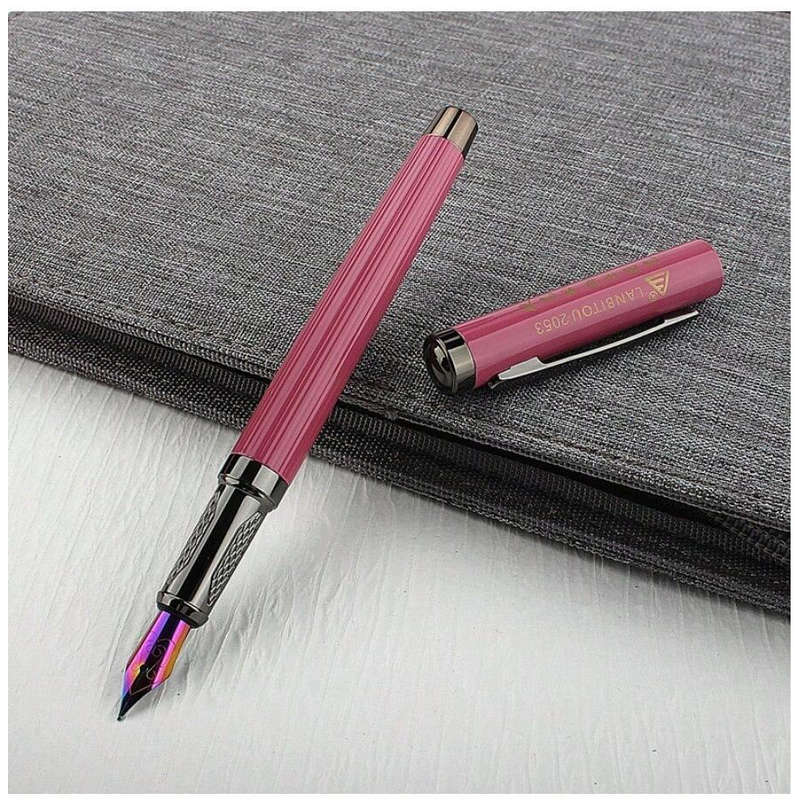 Metal Fountain Pen with 0.5MM Tungsten Nib - Gloss Black