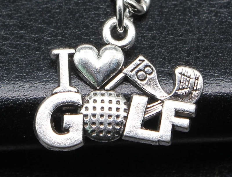 GOLF - I LOVE GOLF Keyring