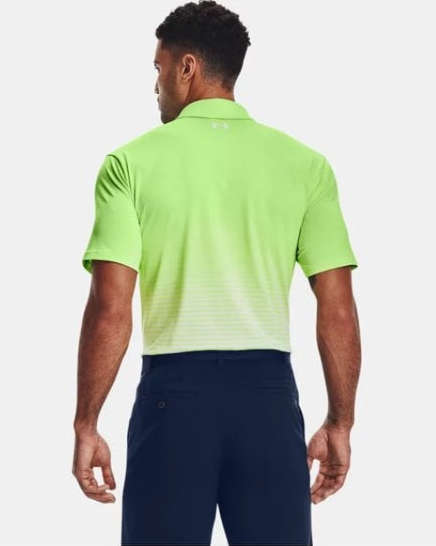 GOLF - Under Armour Mens Playoff Polo (Summer Lime/White)
