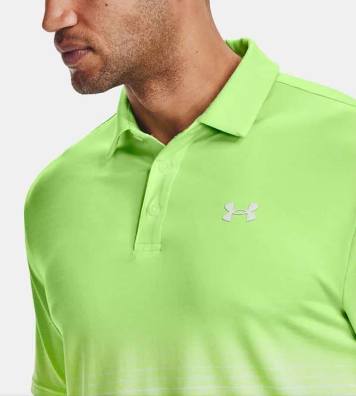 GOLF - Under Armour Mens Playoff Polo (Summer Lime/White)