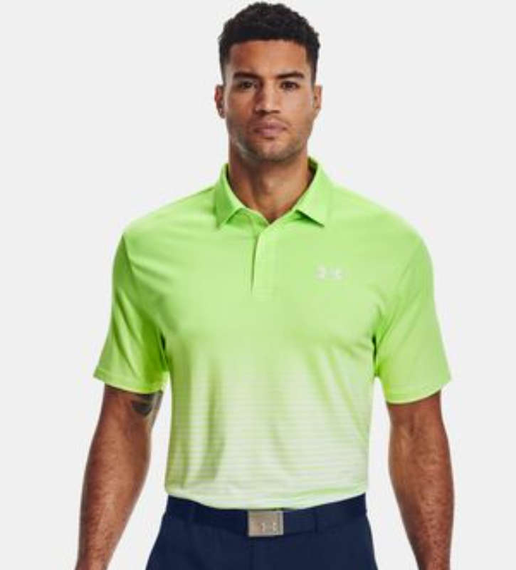 GOLF - Under Armour Mens Playoff Polo (Summer Lime/White)