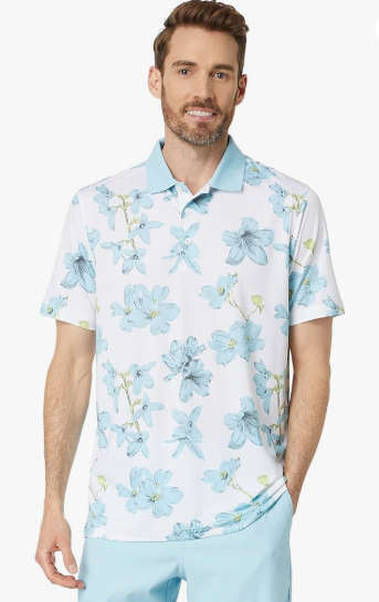 GOLF - Puma Mattr Verdant Polo (Bright White/Tropical Aqua)