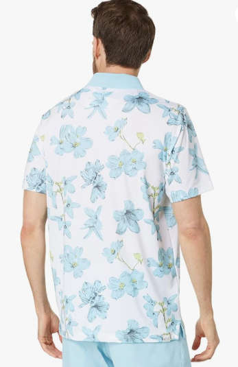 GOLF - Puma Mattr Verdant Polo (Bright White/Tropical Aqua)