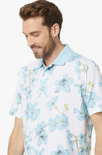 GOLF - Puma Mattr Verdant Polo (Bright White/Tropical Aqua)