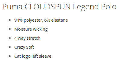 Puma CLOUDSPUN Legend Golf Polo