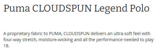 Puma CLOUDSPUN Legend Golf Polo