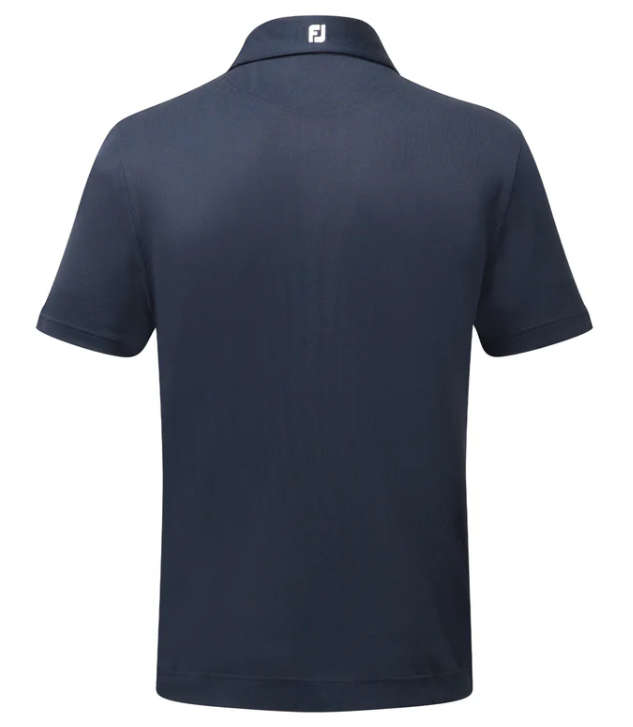 GOLF - FootJoy Men's Stretch Pique Solid Colour Golf Polo (Navy) New