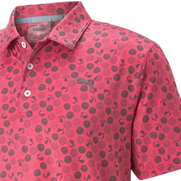 GOLF - Puma MATTR Beach Trip Polo (Sunset Pink/Quiet Shade)