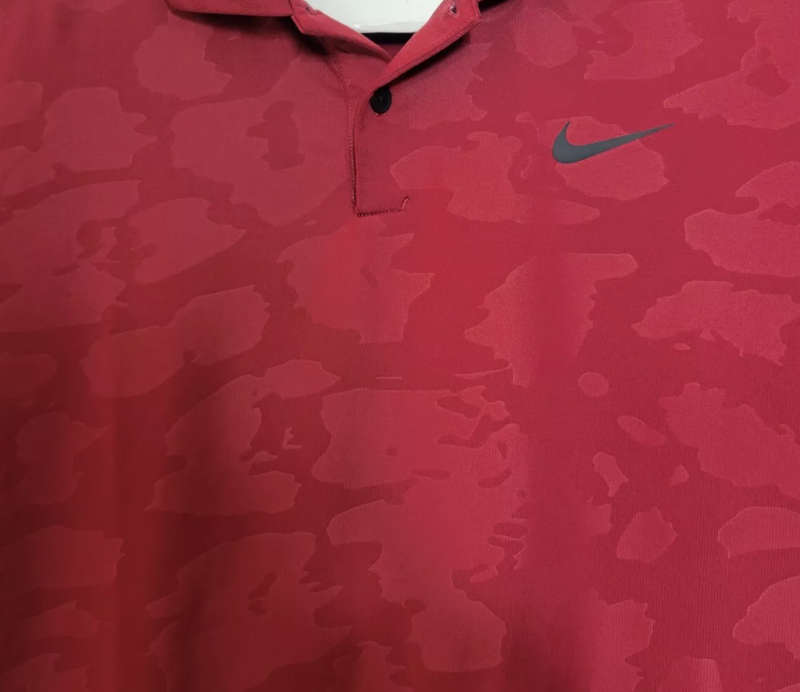 Collectors Item - Nike Tiger Woods Dri Fit Vapor Polo Golf Shirt Camo Red