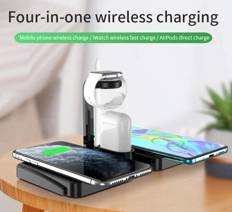 4-in-1 Wireless Charging Station Dock for Android Airpods Watch Charger