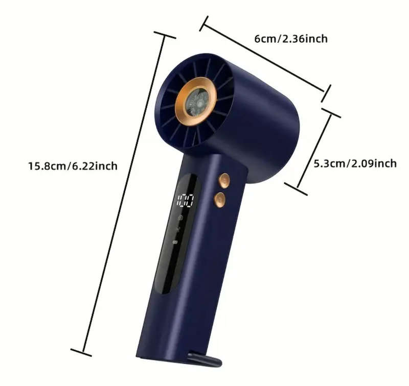 Cordless USB Turbo Handheld Fan