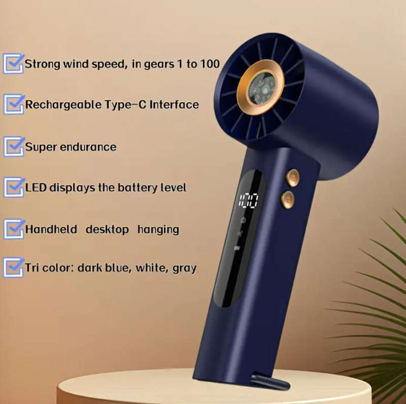Cordless USB Turbo Handheld Fan