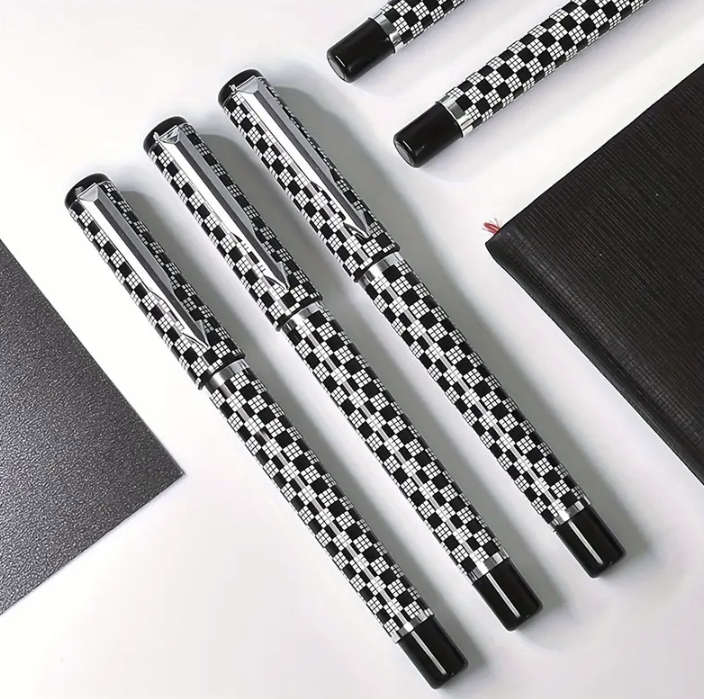 Chequered Gel Pen