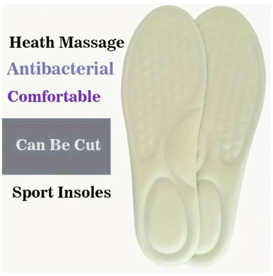 Anti Odour Insoles (UNISEX) Size 43 - 44 ***CAN BE CUT***
