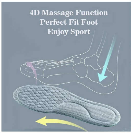 Anti Odour Insoles (UNISEX) Size 43 - 44 ***CAN BE CUT***