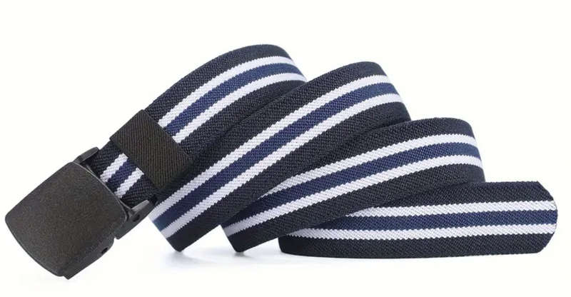 ***GOLF*** 2 Colour Canvas Belt - 120cm (Blue & White)