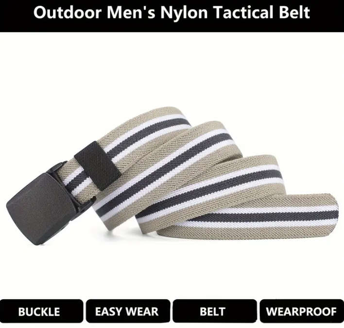 ***GOLF*** 2 Colour Canvas Belt - 120cm (Blue & White)