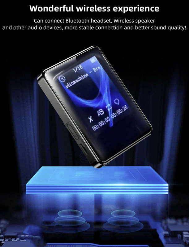 Mp3/Mp4 Player, FM Radio, Voice Recorder, 1.8 Inch Color Screen, Micro Sd Card slot, E-Book Reader