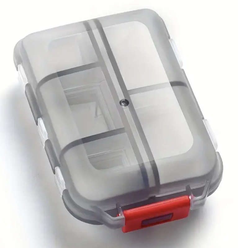 Pill Box with 10 Compartments... Moisture Proof