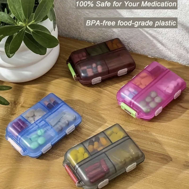 Pill Box with 10 Compartments... Moisture Proof