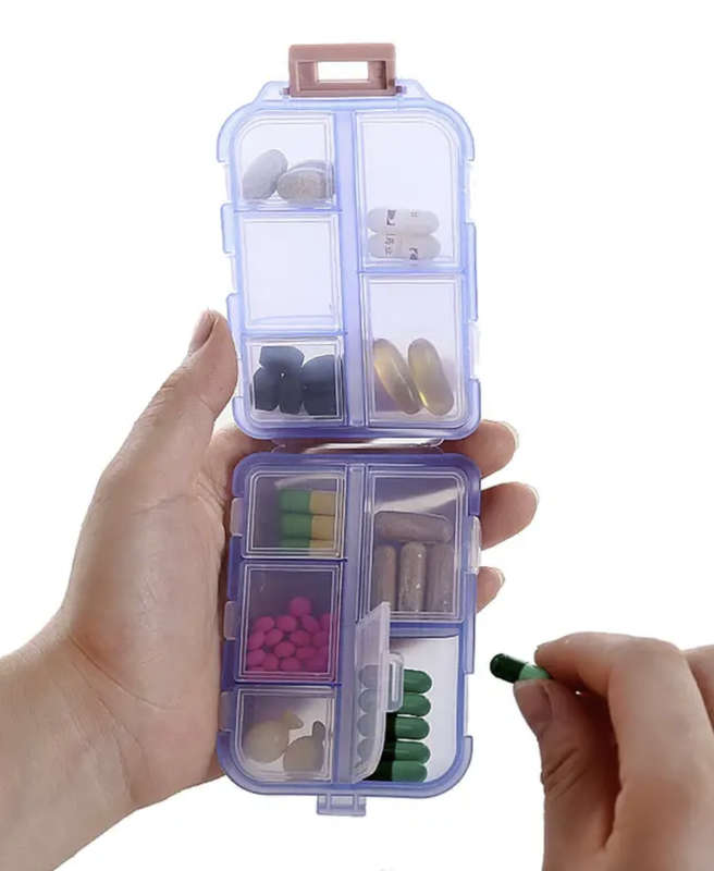 Pill Box with 10 Compartments... Moisture Proof