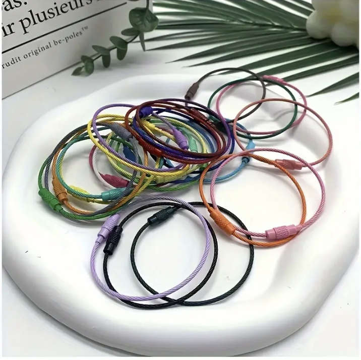 10pcs / 1 pack Full Color Multi-purpose Stainless Steel Cable Wire