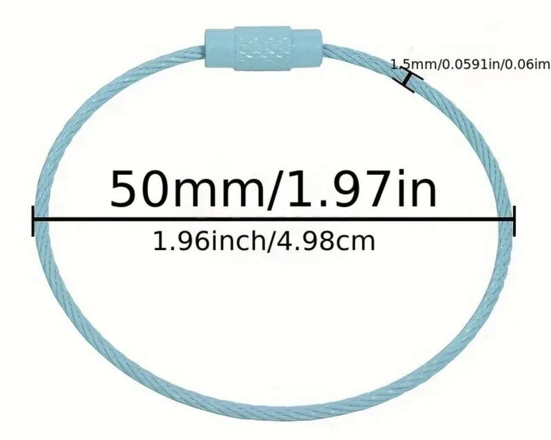 10pcs / 1 pack Full Color Multi-purpose Stainless Steel Cable Wire