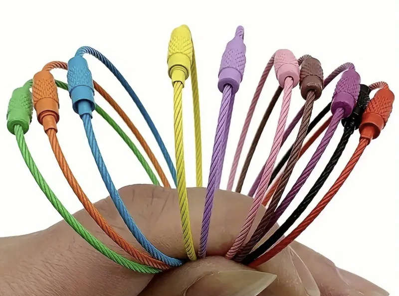 10pcs / 1 pack Full Color Multi-purpose Stainless Steel Cable Wire