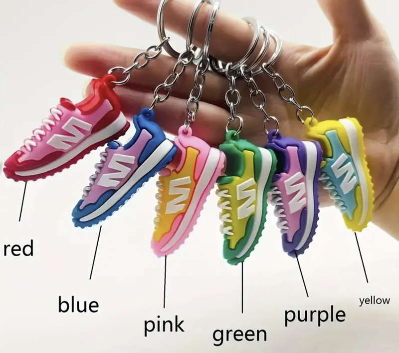 Mini Cute Cool Sneaker Keychain (RED)