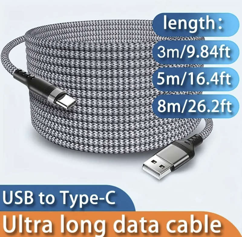5meter Super-Quick Charge USB to Type-C Cable