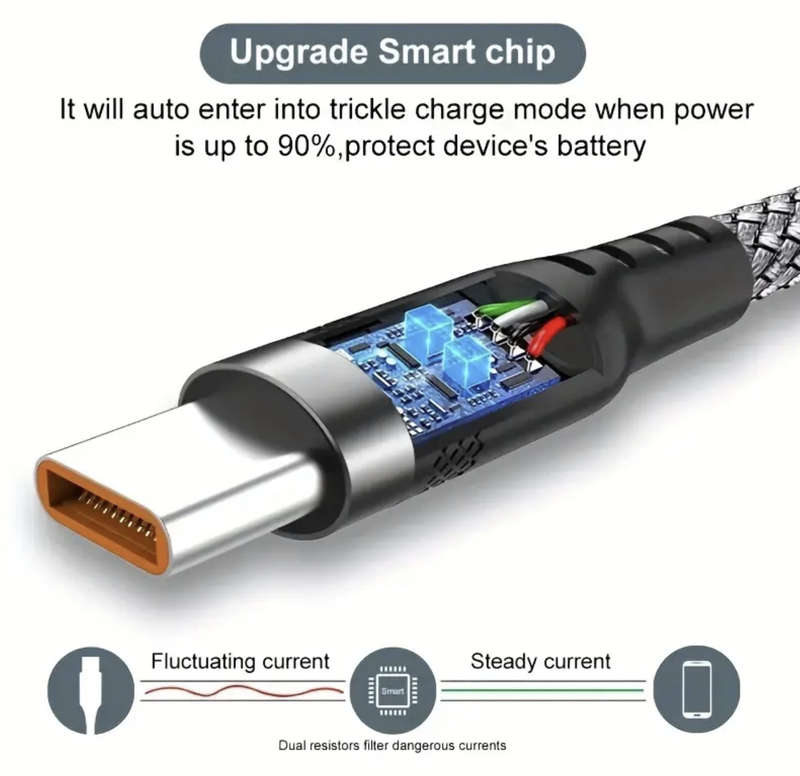 5meter Super-Quick Charge USB to Type-C Cable