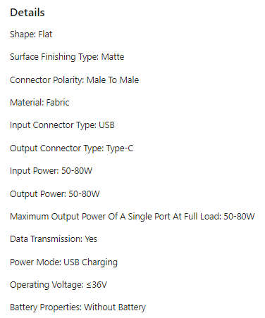 5meter Super-Quick Charge USB to Type-C Cable