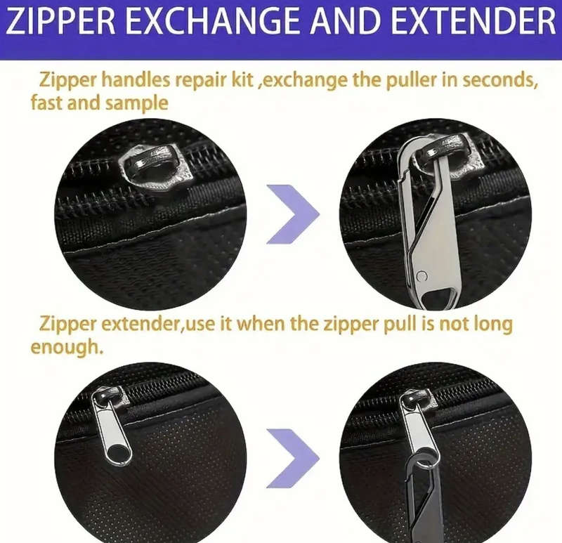 4pc / 1 pack High Quality Removable Zipper Pulls