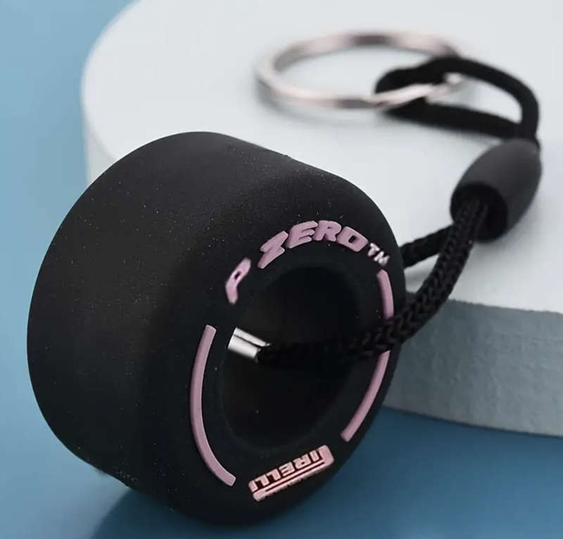 F1 Tyre Keyring (Purple) Limited Edition Colour