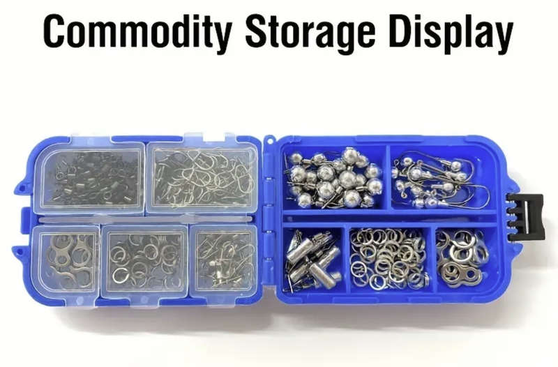 **FISHING** Durable Portable Fishing Tackle Box with Multiple Compartments for Lures, Hooks and Jigs