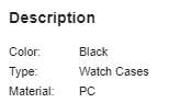 Protective Casing for Samsung Galaxy Watch 6 Classic 47mm Black