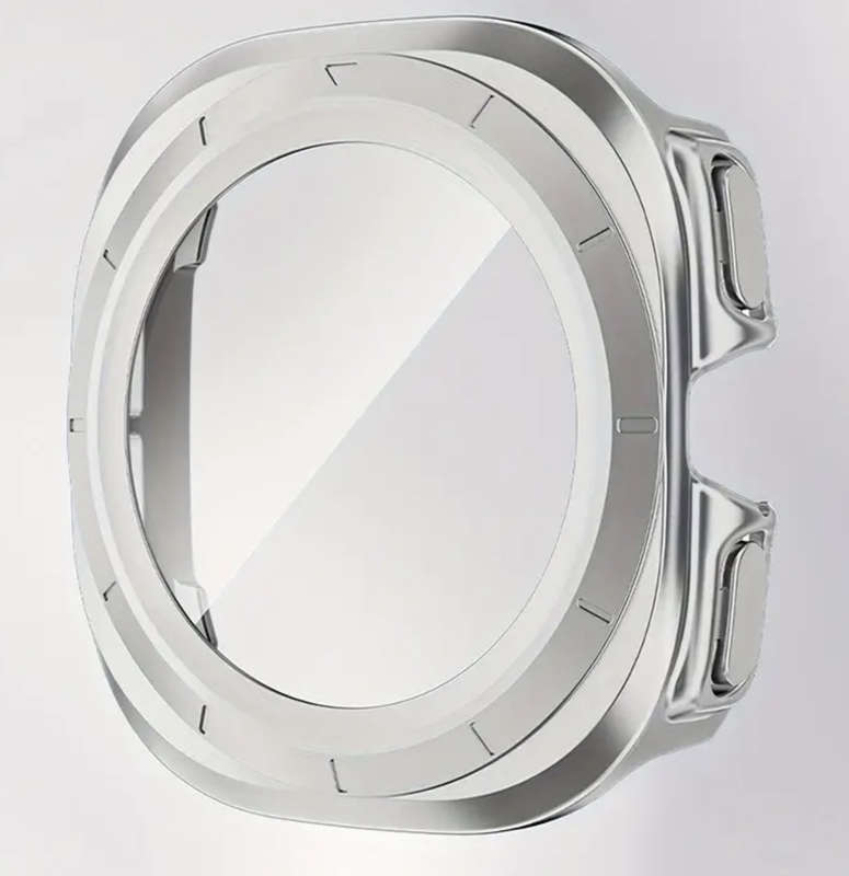 Protective Case for Samsung Galaxy Watch 7 Ultra 47mm (Transparent Silver)