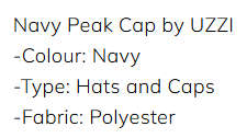 ***GOLF*** UZZI peak Cap