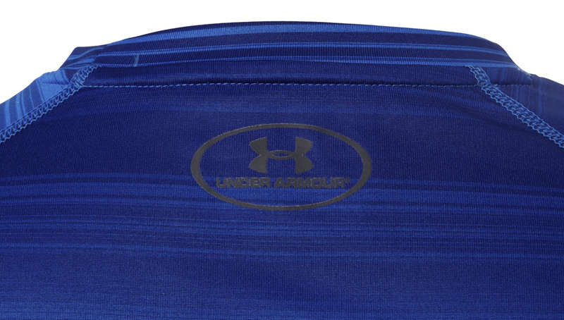 Under Armour HeatGear Functional T-Shirt - Blue Striped (Size - XXL)